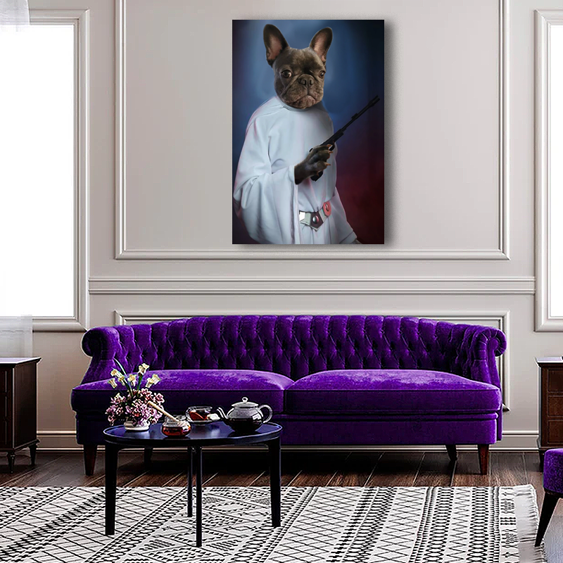 Princess Leia Star Wars - Custom Pet Portrait